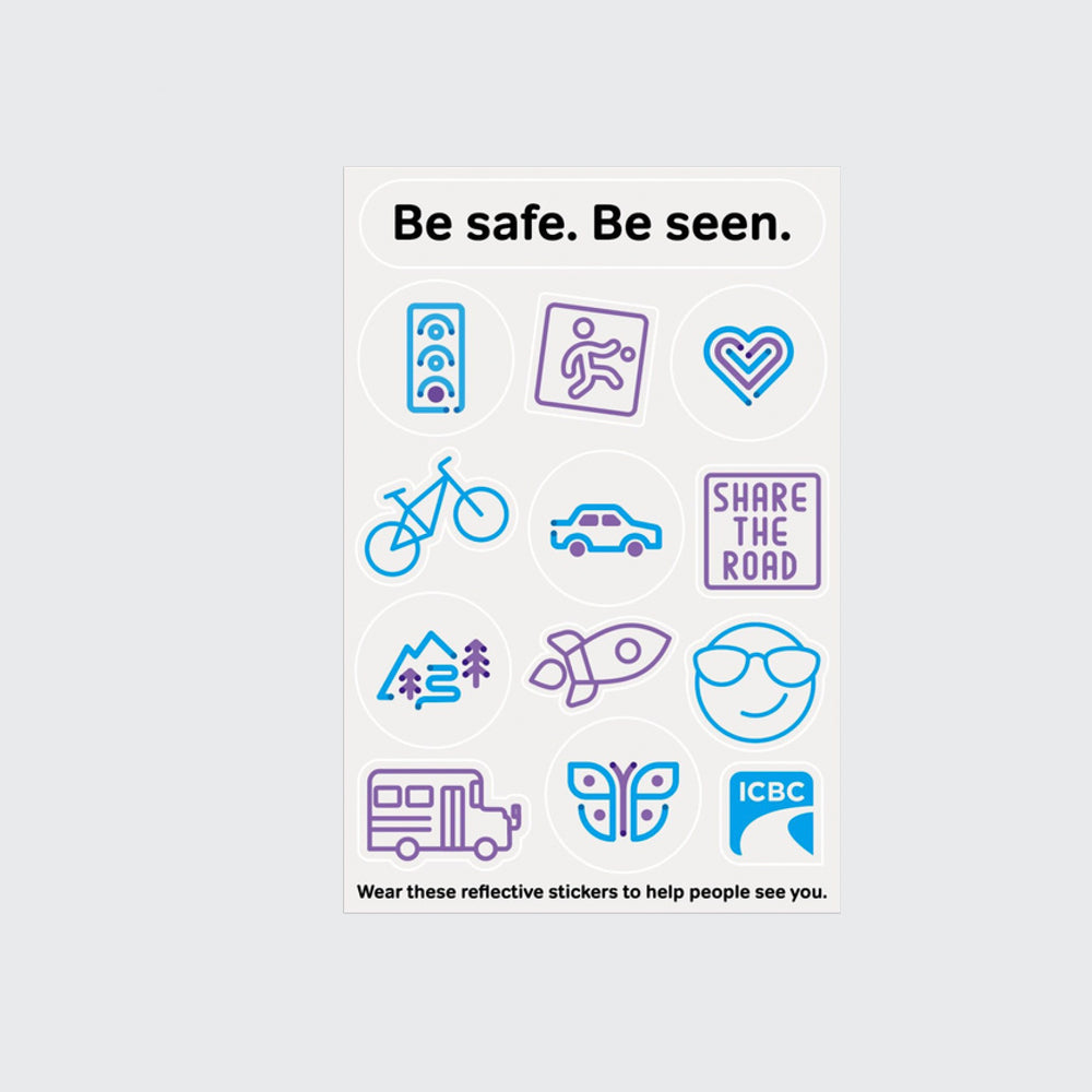 Reflective sticker sheet