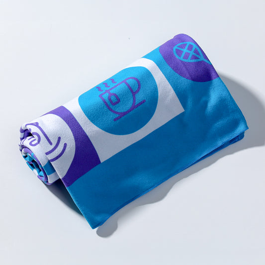 “Stitched together” blanket