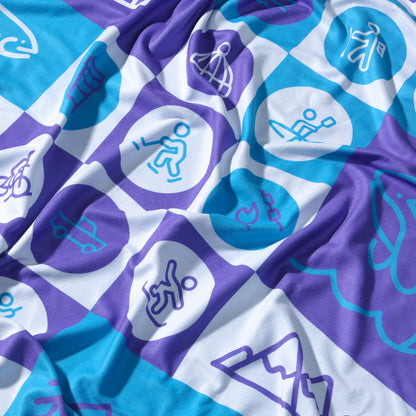 “Stitched together” blanket