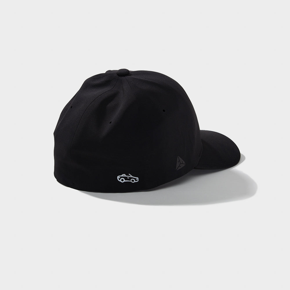 “In headlights” flex-fit cap