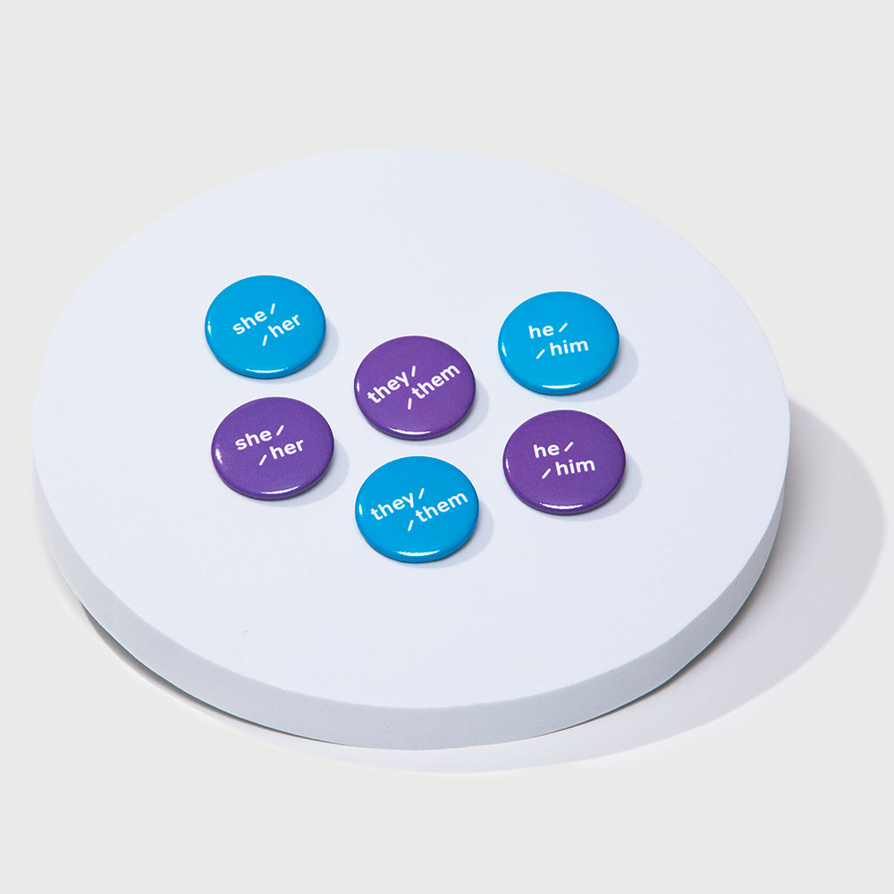 Pronoun buttons